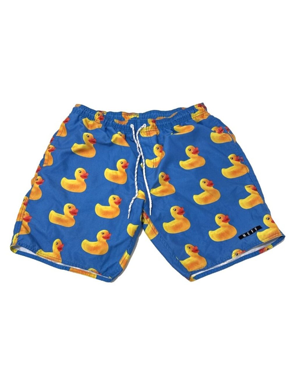 Neff Rubber Jeep Ducks Bright Blue Board Short Swim Mens Trunks Size Xl
